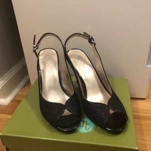 Black heels with 2 in heel